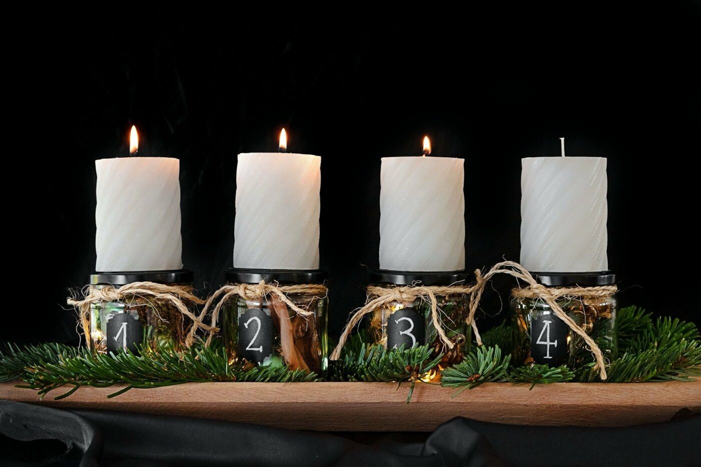 DIY Adventskranz 1